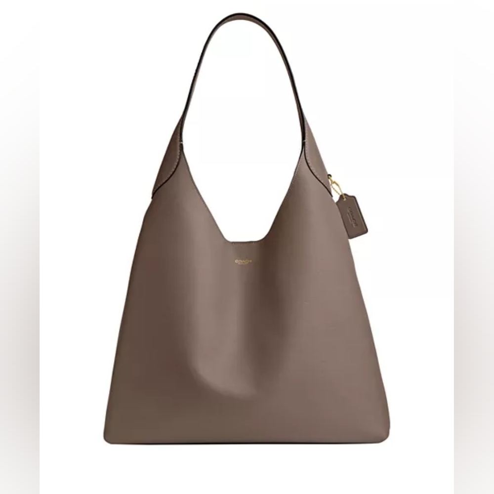Coach Brooklyn 39 Dark Stone Leather Tote Bag
